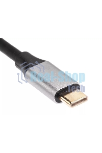 USB-концентратор USB3.1 TypeCm -->HDMI+USB3.0+PD+VGA Alum Grey 4K@30Hz, Telecom TUC055