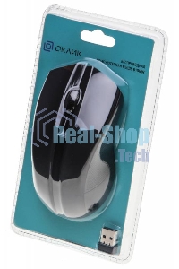 Мышь беспроводная Oklick 615MW черный, 1000 dpi, радиоканал, USB, кнопки - 3