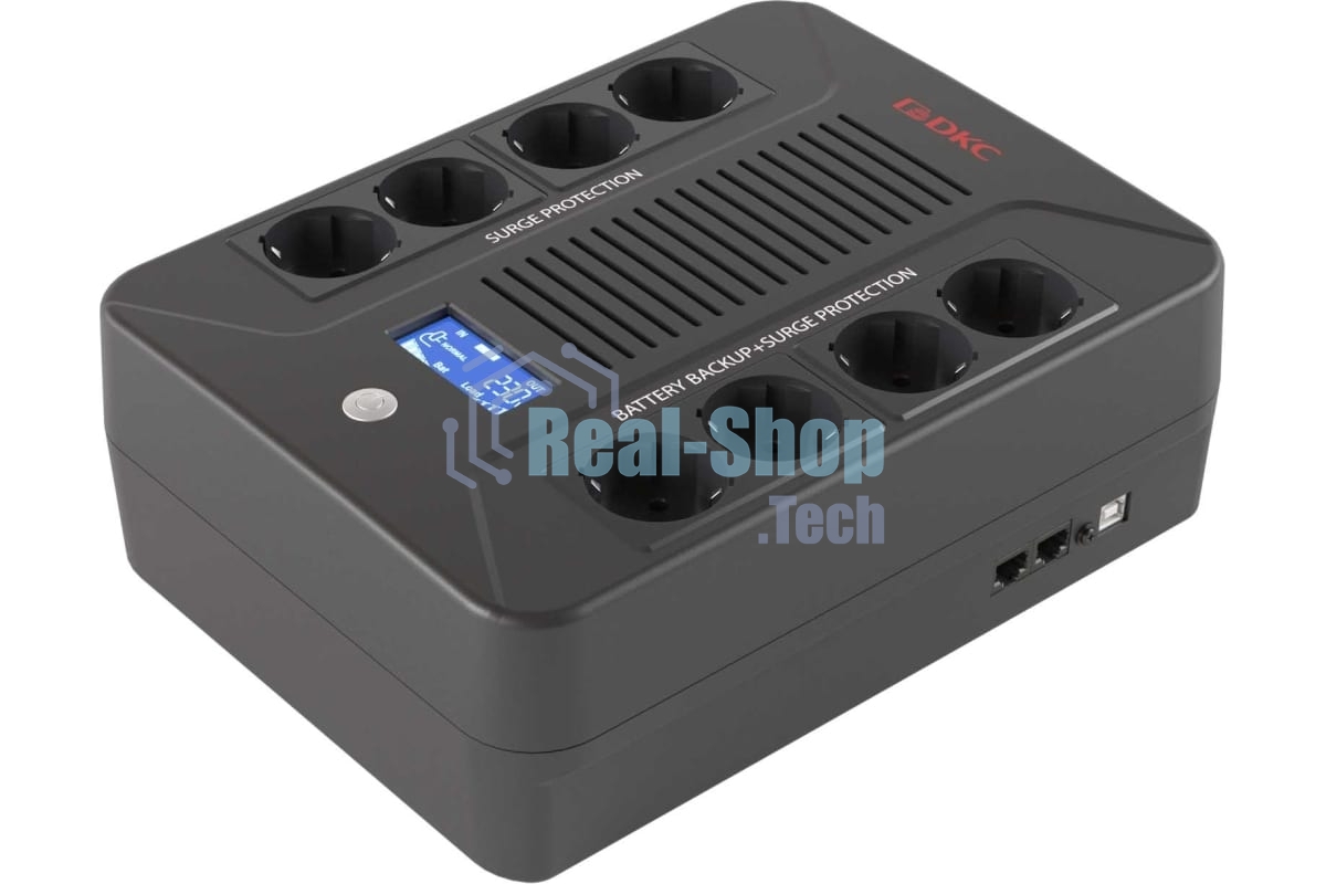 Источник бесперебойного питания DKC INFOPDU600LCD / 600 ВА / 360 Вт / 8 x CEE 7 (евророзетка)