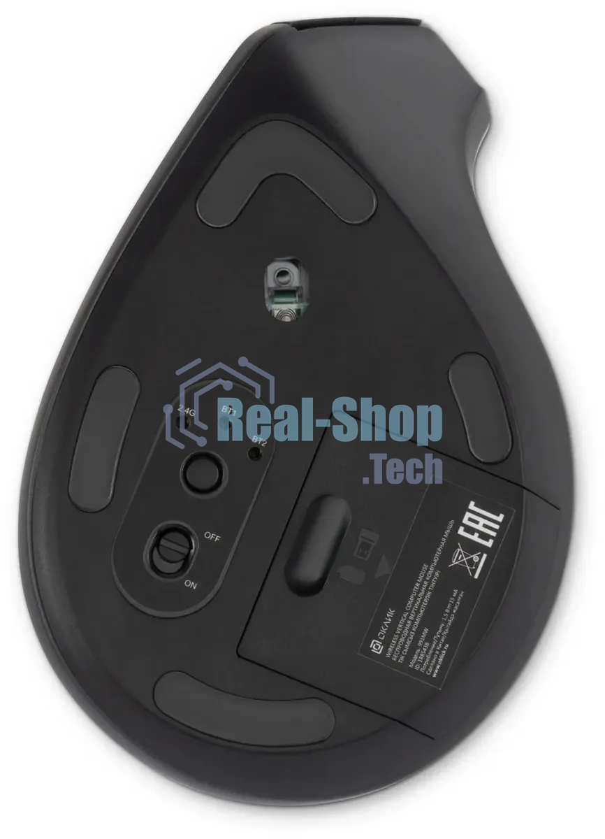 Мышь беспроводная Oklick 991MW серый, 2400 dpi, радиоканал, Bluetooth, USB, кнопки - 7