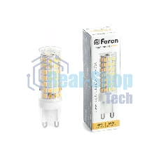 Лампа светодиодная Feron LB-434 9Вт 230В G9 теплый капсульная