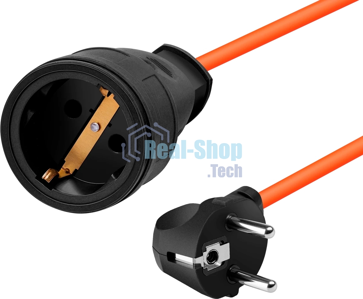 Удлинитель силовой Defender Ext2G-01-10 6А, 10 м, б/з - без рамки