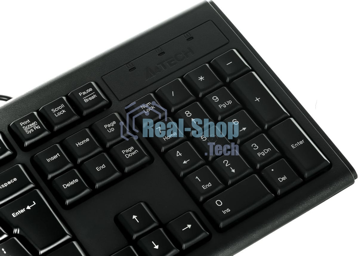 Комплект клавиатура+мышь A4Tech KRS-8372 проводной, USB, 1200 DPI, чёрный