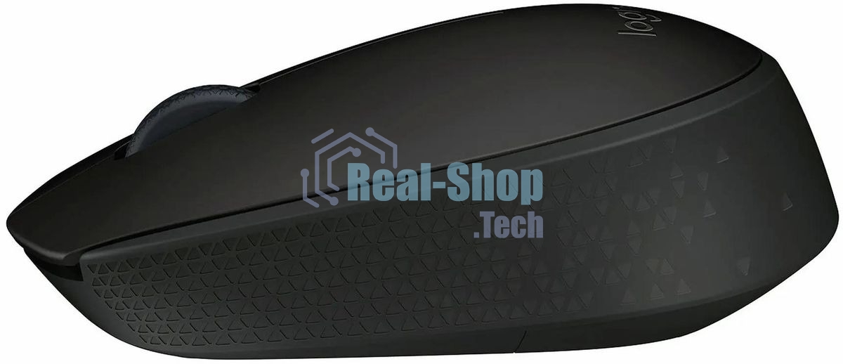 Мышь беспроводная Logitech B170 черный, 1000 dpi, радиоканал, USB, кнопки - 3