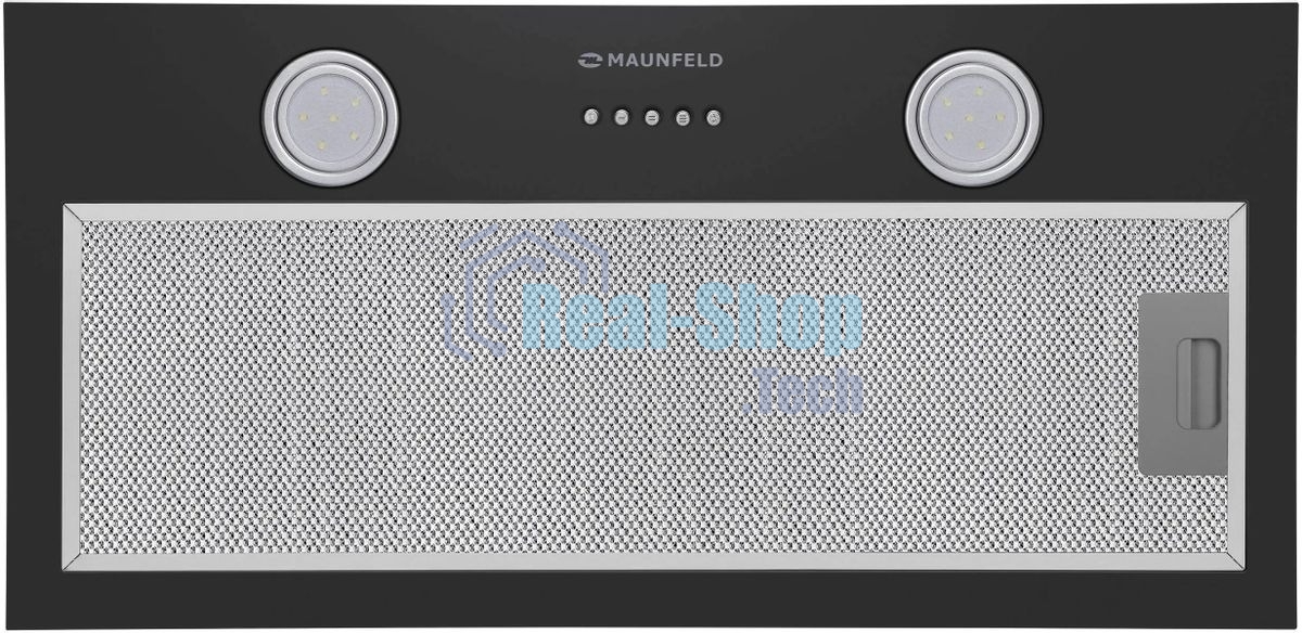 Вытяжка встраиваемая Maunfeld Thames 601M черный, 60 см, 520 куб. м/ч, 45 дБ