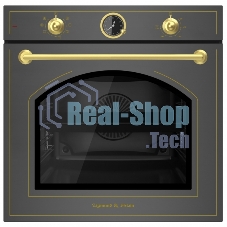 Духовой электрический шкаф Zigmund & Shtain E 166 B черный/бронза