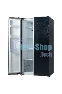 Холодильник Бирюса SBS 541 TBG черный двухкамерный 343/198 л морозилка слева, NoFrost, Side-by-side