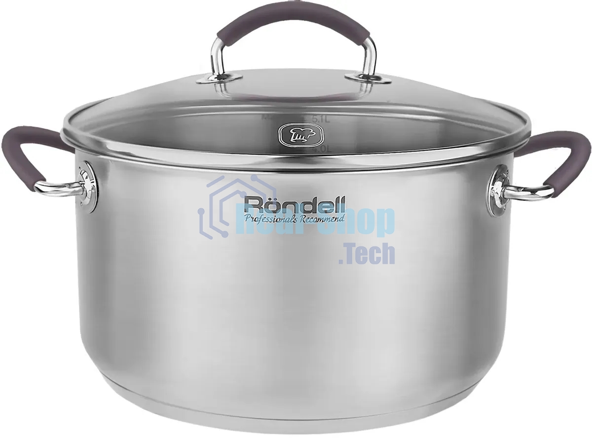 Кастрюля с/кр 24 см 5,1 л Rondell RDS-1389 Akzent