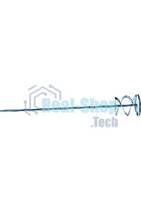 Миксер оцинкованный 600х100 мм для красок и штукатурных смесей