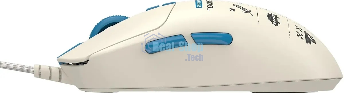 Мышь проводная A4Tech Bloody W72 Ultra Pixels Blue рисунок/бежевый/голубой, 20000 dpi, USB, кнопки - 7