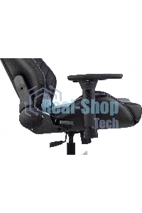 Кресло игровое Knight Thunder 5X черный эко.кожа крестов. металл