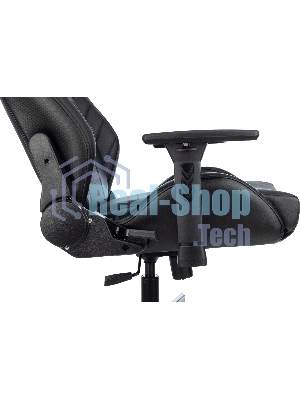 Кресло Knight Thunder 5X черный, экокожа, 120 кг, механизм качания