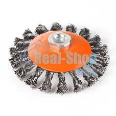 Щетка EDGE by PATRIOT тарельчатая 115ммХМ14 витая проволока