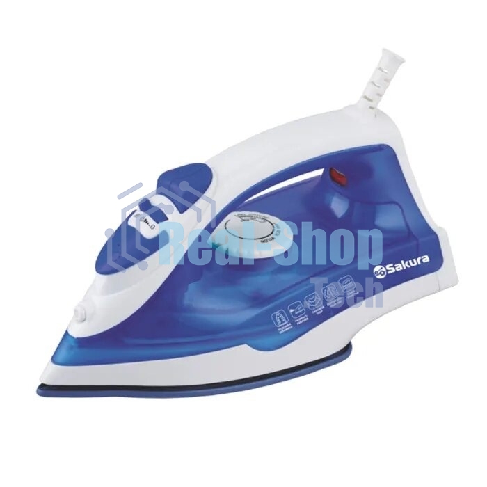 Утюг Sakura SA-3063NBL 1800Вт тефлон.подошва пар.увлажнение самоочист