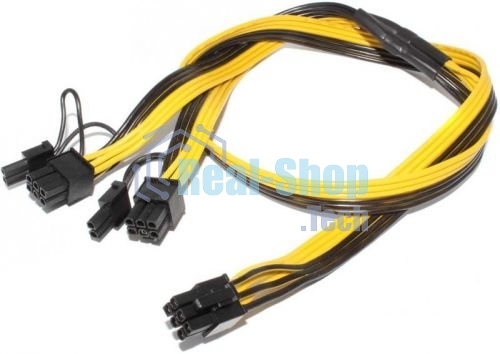 Кабель 6 pin to 2 x 6+2 pin GPU power adapter splitter cable