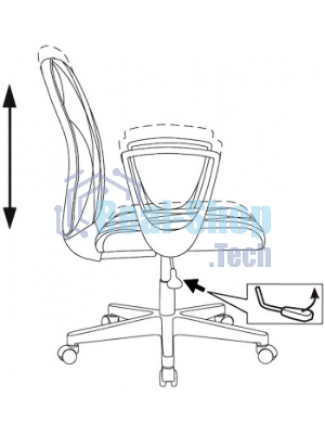 Кресло Бюрократ CH-327 черный, экокожа, 120 кг, механизм качания