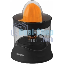 Соковыжималка Scarlett SC-JE50C09 черный/оранжевый, цитрусовая, 25 Вт, 700 мл, механическое