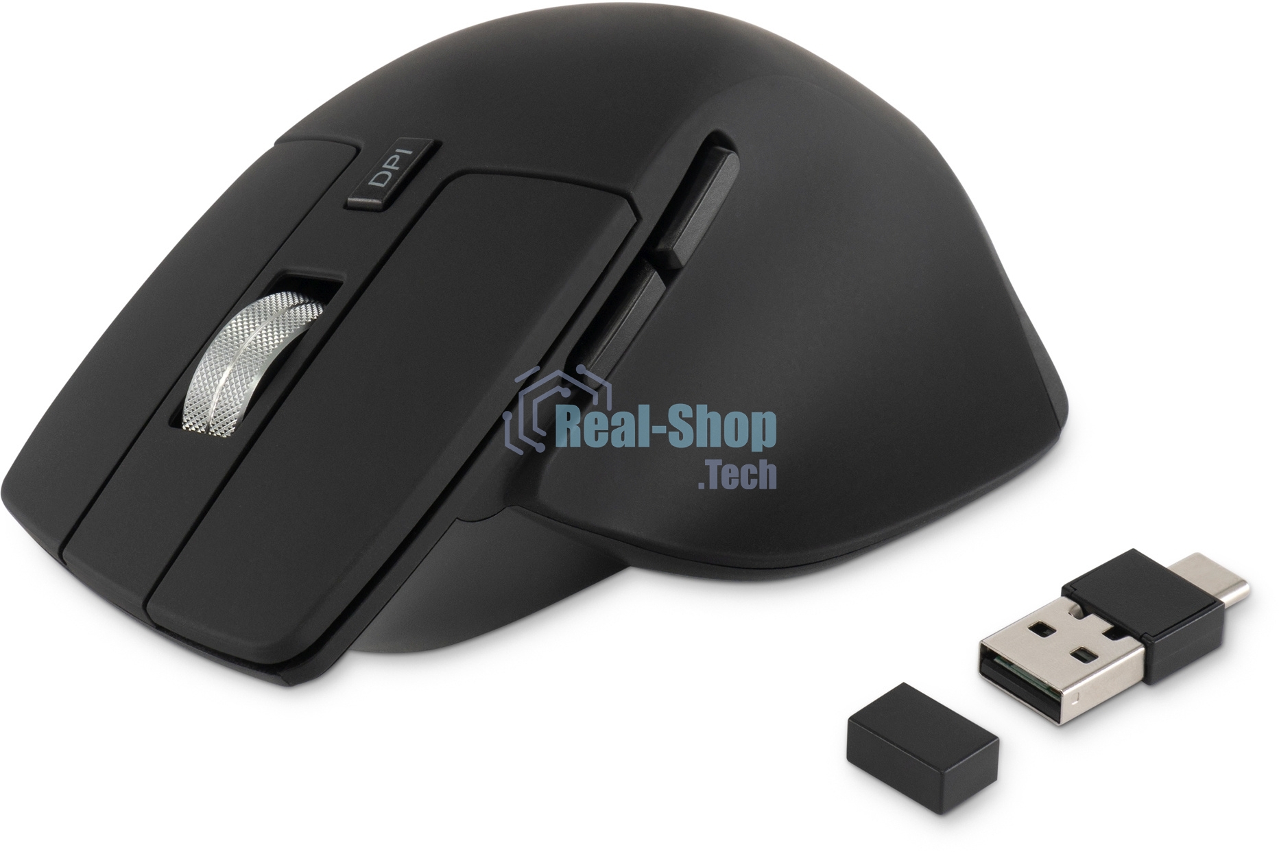 Мышь беспроводная Oklick 503MW черный, 2400 dpi, радиоканал, Bluetooth, USB, кнопки - 6