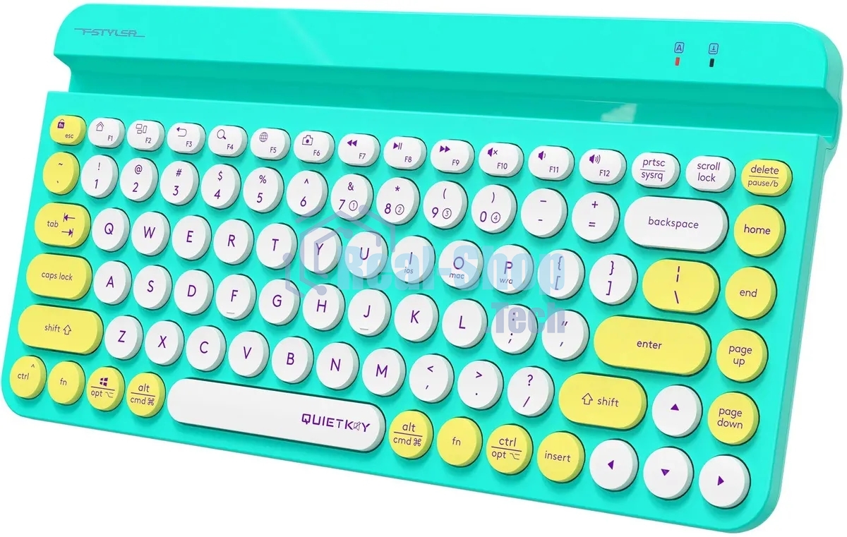 Клавиатура беспроводная A4Tech Fstyler FBK30, USB, Bluetooth/Радиоканал, зеленый