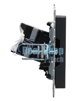 Розетка компьютерная IEK BRITE РК10-БрГ RJ45 кат.5E графит