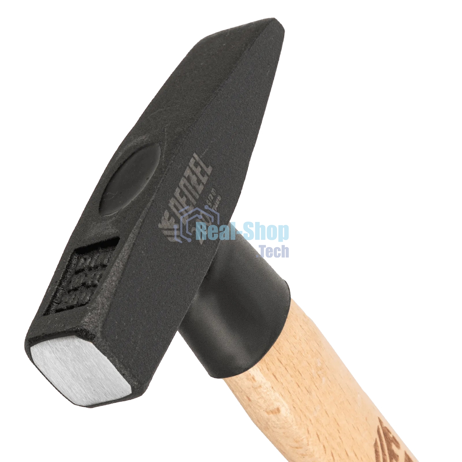 Молоток слесарный Denzel 200 г, кованый квадратный боек, буковая рукоятка