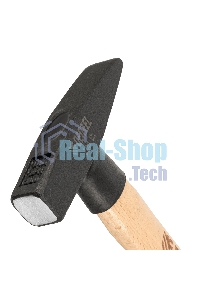 Молоток слесарный Denzel 200 г, кованый квадратный боек, буковая рукоятка