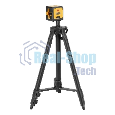 Лазерный уровень Denzel DQB-T, 30 м, зеленый луч, батарейки, штатив