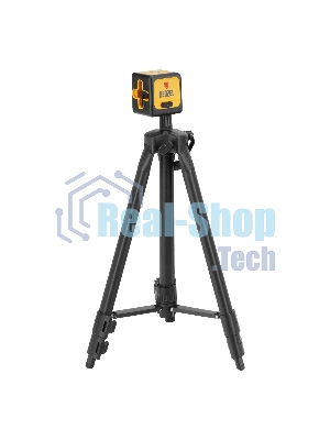 Лазерный уровень Denzel DQB-T, 30 м, зеленый луч, батарейки, штатив