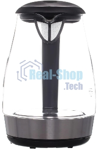 Чайник электрический Hyundai HYK-G2030 1.7 л, 2200 Вт, черный (корпус: стекло)