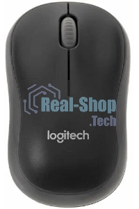 Мышь беспроводная Logitech M186 черный/серый, 1000 dpi, радиоканал, USB, кнопки - 3