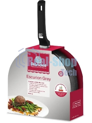 Сотейник Rondell Escurion Grey RDA-1125, 28см, с крышкой, серый