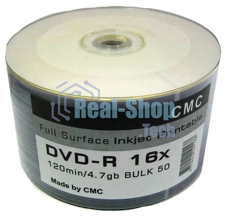 Диски CMC DVD-R 4,7 Gb 16x Bulk/50 Full Ink Print