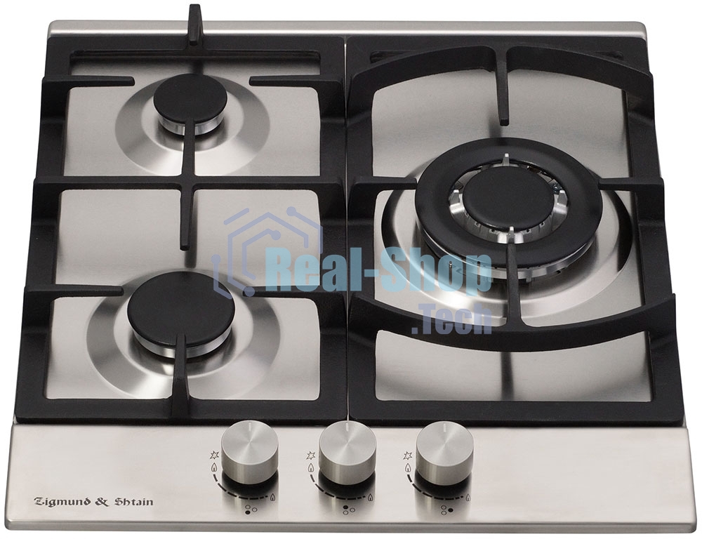 Газовая варочная панель Zigmund & Shtain G 14.4 S независимая, нержавеющая сталь