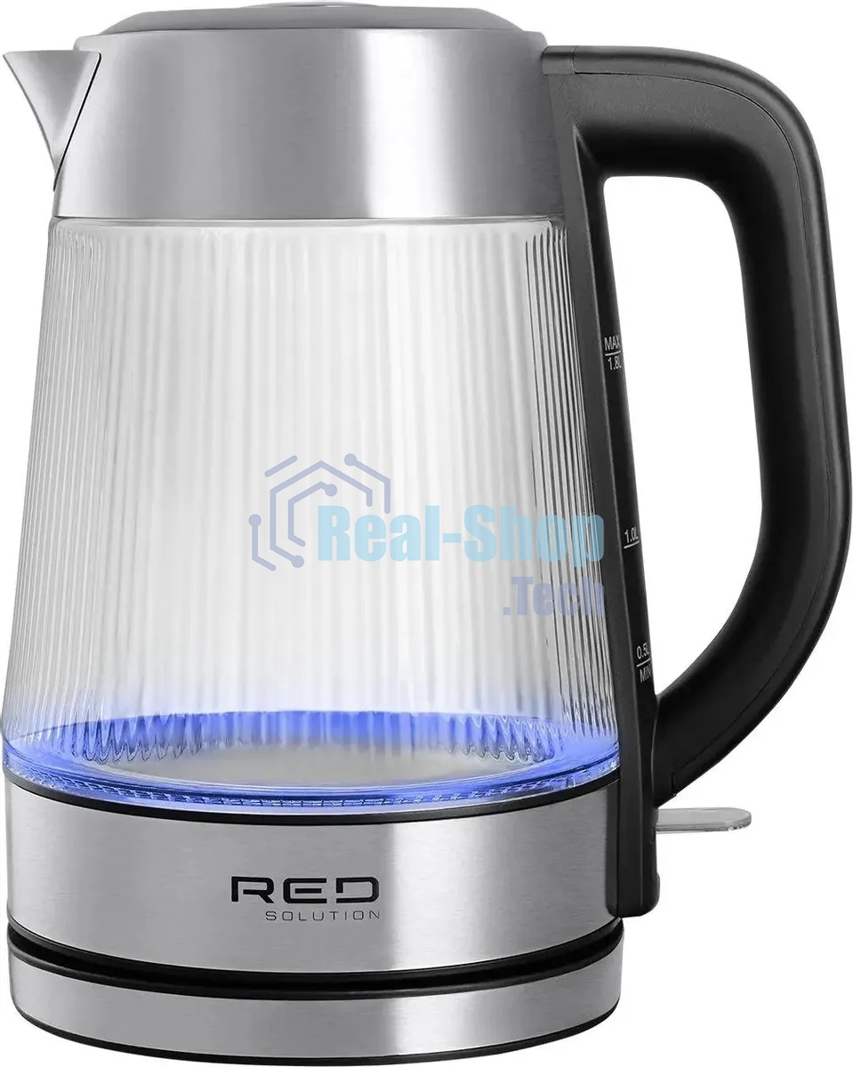 Чайник электрический Red Solution G121 1.8 л, 2200 Вт, черный/серебристый