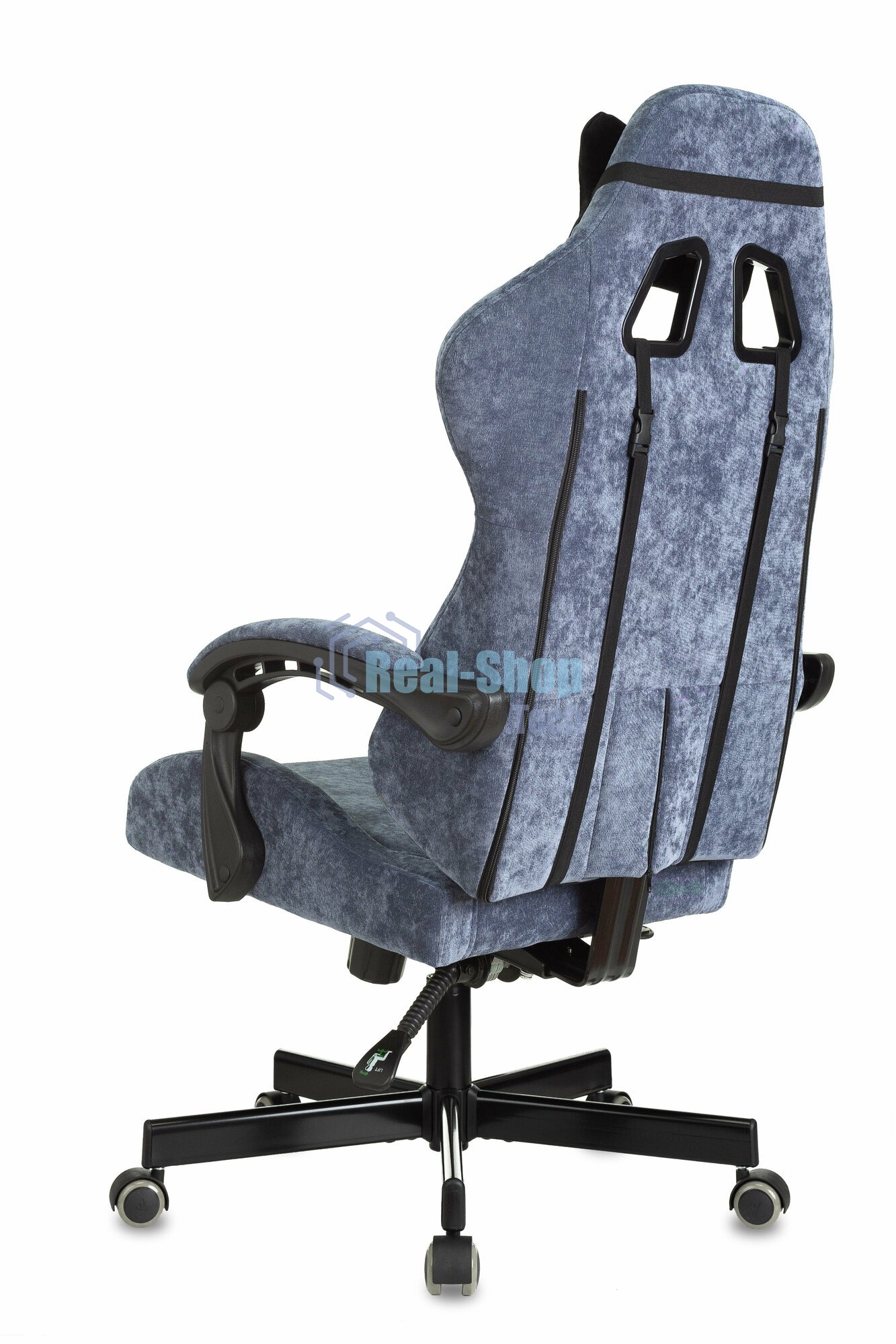 Кресло игровое Knight Terminator синий Light-27, крестов. металл