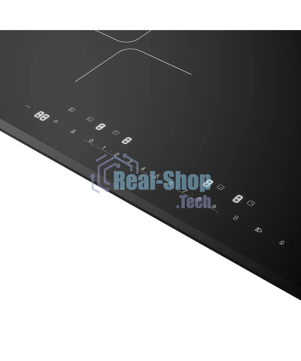 Варочная поверхность Kuppersberg/Варочная поверхность Kuppersberg, индукция, High-Tech, 9 уровней мощности, inverter, таймер, пауза, Booster, автоматическое отключение, Flexi-zone, слайдерное управление, поддержание тепла, черный