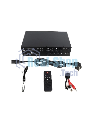Микшер-усилитель Intrend ITMXAMP-60MT MP3, FM тюнер, USB, Bluetooth, 2хMic/3хLine входы, 1хLine выход,60 Вт, 4/8Ом/100V, IR-пульт в комплекте