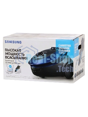 Пылесос Samsung VC20M255AWB/EV синий/черный, 460/2000 Вт, уборка сухая, пылесборник мешок 2.5 л