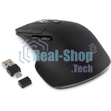 Мышь беспроводная Oklick 503MW черный, 2400 dpi, радиоканал, Bluetooth, USB, кнопки - 6