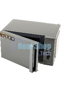 Микроволновая печь Hyundai HYM-D3002 серебристый, 20 л, 700 Вт, переключатели - поворотный механизм/кнопки