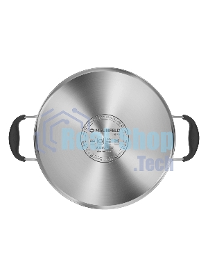 Кастрюля Maunfeld LAURA MCS56S08GR из нержавеющей стали со стеклянной крышкой, 24 см, 5,6 л.