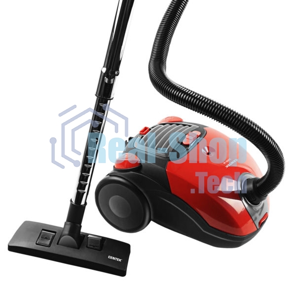Пылесос Centek CT-2511 красный, 400/2000 Вт, уборка сухая, пылесборник мешок, 2 л