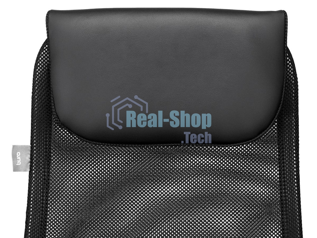 Кресло руководителя Бюрократ CH-607BS черный, сетка/ткань, крестов. металл хром