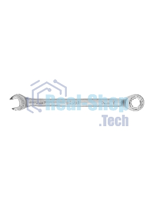 Ключ комбинированный трещоточный Denzel 9 мм, CrV, матовый хром