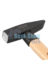 Молоток слесарный Denzel 200 г, кованый квадратный боек, буковая рукоятка