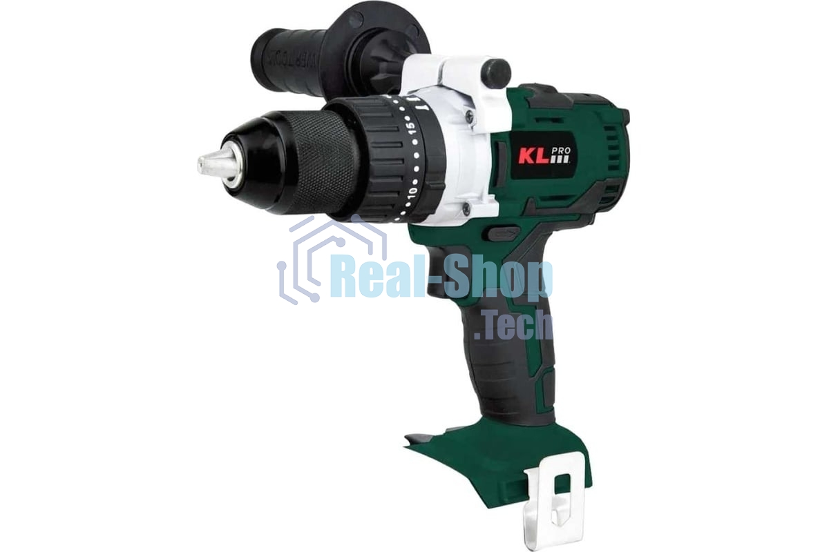 Профессиональный ударный бесщеточный шуруповерт Klpro KLDM18B-00 (18В, без ЗУ и АКБ, 60Нм, ручка, 2 скорости, 16-ступеней к/м, подсветка,в кейсе)