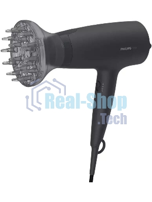 Фен Philips BHD302/30 черный, 1600 Вт, ионизация