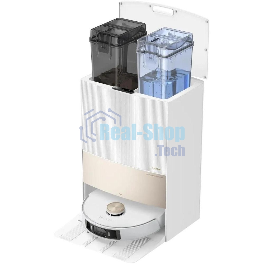 Робот-пылесос DreameBot RLX41CE L20 Ultra Complete белый, 75 Вт, 6400 мА·ч Li-Ion, уборка сухая/влажная, пылесборник контейнер 0.35 л