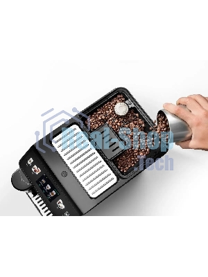 Кофемашина автоматическая DeLonghi ECAM450.55.G черный, исп. кофе - зерновой/молотый, 1.8 л, 1450 Вт, 19 бар
