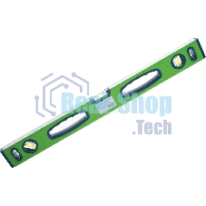 Уровень Сибртех алюминиевый УСМ-0,5-600, фрезерованный, 3 глазка, магнитный, рукоятки, 600 мм